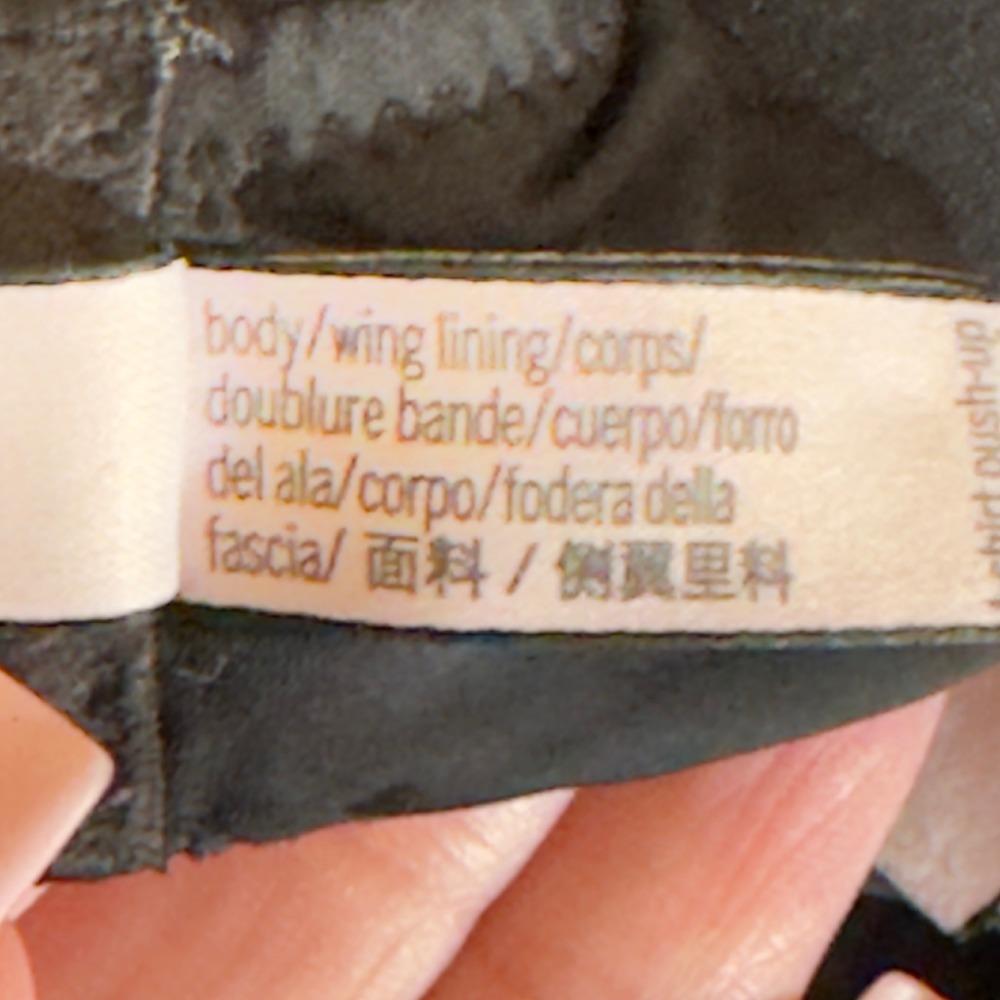 586 | Victoria's Secret 36C Black Logo Shine Strap TShirt Push Up Full Coverage - Picture 6 of 8